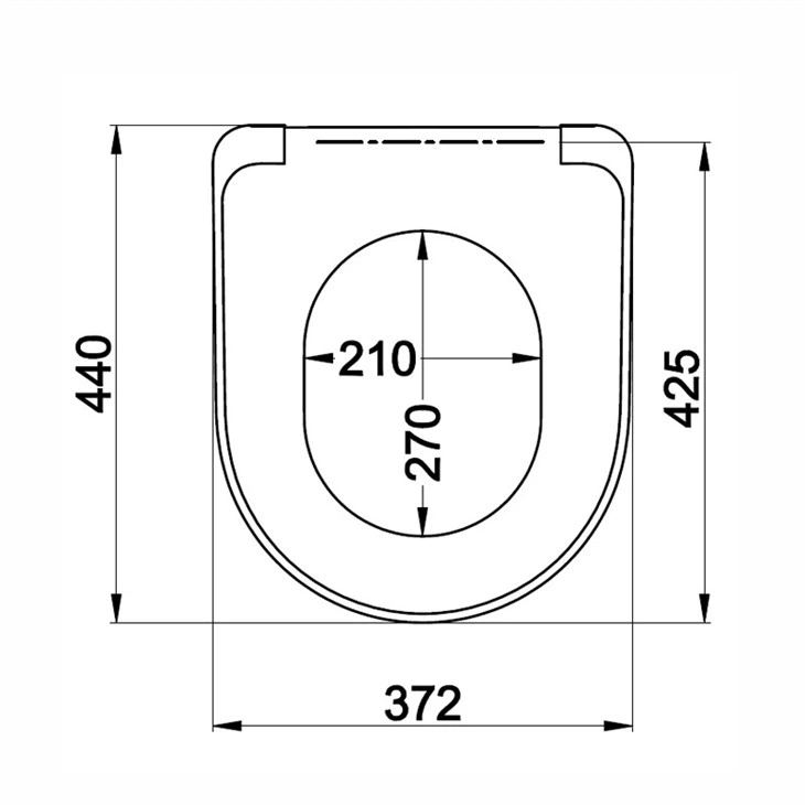 d shaped toilet seat sizes